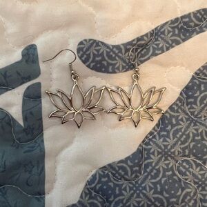Lotus flower earrings